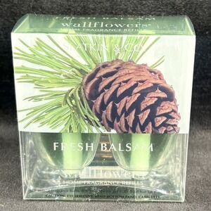 Slatkon & Co Fresh Balsam Wallflowers Home Fragrance Refills Set of 2 NEW